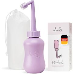Livella | Intimdusche in Lila (400 ml) – Entwickelt in Deutschland - Für eine sanfte und hygienische Reinigung des Intimbereichs – Mehr Wohlbefinden im Wochenbett – Ideal als Reisebidet und Podusche