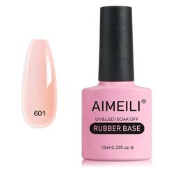 AIMEILI Rubber Base Gel Soak Off UV LED Rubber Base Coat Nägel Unterlack Gel Nagellack Maniküre 10ml (601)