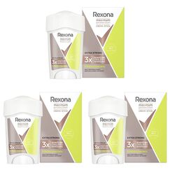 Rexona Maximum Protection Deo Creme Stress Control Anti Transpirant mit 3x Schutz bei Stress, Hitze & Bewegung 45 ml (Packung mit 3)
