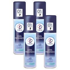 CD MEN Deo Zerstäuber 'Cool Freshness', 75 ml, Deodorant ohne Aluminiumsalze, frischer Duft, 24 h langanhaltender Schutz, für empfindliche Haut geeignet, vegane Körperpflege (Packung mit 4)