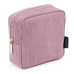 MAGEFY Kleine Make-up Tasche für Geldbeutel Mini Make-up Pouch Cord Kosmetik Tasche für Frauen Mädchen (Rosa)