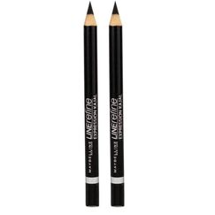 Maybelline New York Kajal, Wasserfest, wischfest und langanhaltend, Expression Kajal Eyeliner, Nr. 33 Black, 1,1 g (Packung mit 2)