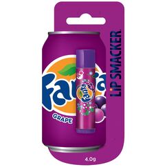 Lip Smacker Coca Cola Kollektion, Grape Fanta Geschmacksrichtung Lippenbalsam inspiriert von Coca-Cola, feuchtigkeitsspendend und erfrischend, Einzelverpackung im Blister