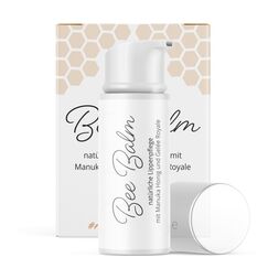 bedrop BeeBalm Lippenpflege Lippenbalsam im Pump-Spender mit Manuka Honig, Gelée Royale, Retinol - feuchtigkeitsspendend, Anti-Aging für Lippen & Nase 100% natürlich, 6ml