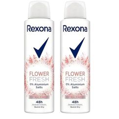 Rexona Deo Spray Flower Fresh Deo ohne Aluminium mit 48-Stunden-Schutz gegen Körpergeruch 150 ml 1 Stück (Packung mit 2)