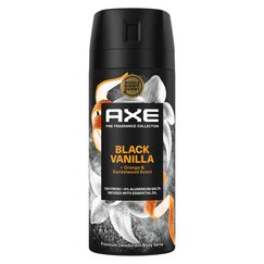 Axe Premium Bodyspray Black Vanilla Deo ohne Aluminiumsalze für 72 Stunden Frische 150 ml