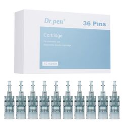 Dr. pen Ultima M8/M7S Cartridges 36 Pins - 10 Stück für Anti-Falten Feuchtigkeitspflege Straffung Aufhellung Fleckenreduzierung - Authentische Dr pen Patronen(10 Stück, 36 Pins für M8/M7S)