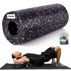GYMERK Faszienrolle Mittlere Härte, Foam Roller (33 x 15 cm), Selbstmassage Fazienrolle zur Dehnung & Fitness des Rücken Wirbelsäule Beine, Effektive Massagerolle für funktionales Training