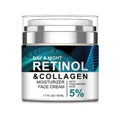 Fortschrittlich Retinol Creme Gesicht,Feuchtigkeitscreme Kollagen Creme Für Gesicht mit 5% Hyaluronsäure,Anti Falten Reduzierung Feiner Linien, Lifting und Straffungscreme 50 ml