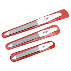 3 Profi Nagelfeilen Solingen original H.Herder Saphir Feile Maniküre Nagelfeile Metall Fein Grob Set Solinger Qualität
