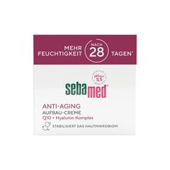 SEBAMED Anti-Aging Aufbau-Creme für Männer und Frauen, Tagescreme, Tagespflege, Anti-Falten-Creme, mindert die Faltentiefe, beugt der Hautalterung vor, mit Q10 und Hyaluron Komplex, 50 ml