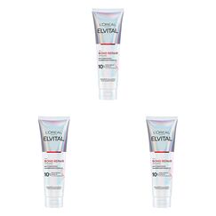 L'Oréal Paris Elvital Repair Spülung zur Haarreparatur, Mit Bond-Repair-Komplex und Zitronensäure, Für weniger Haarbruch und mehr Glanz, Bond Repair, 1 x 150 ml (Packung mit 3)