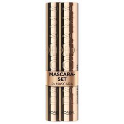 L'Oréal Paris Mascara, Wimperntusche für extra Definition und extra Volumen, Mit Panorama-Bürste und Panorama Effekt, Volume Million Lashes, Black (Schwarz), Doppelpack