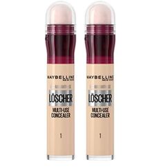 Maybelline New York Abdeckstift, Instant Anti-Age Effekt Concealer, Löscher Mit Mikro-Lösch-Applikator, Nr. 01 Light, 6,8 Ml (Packung mit 2)
