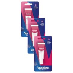 Vaseline Lippenbalsam Rosy Tinted schützt die Lippen vor dem Austrocknen hergestellt mit 100% reiner Vaseline 10 g (Packung mit 3)