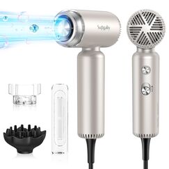Reisefön mit Diffusor Leicht Klein 1500W, Supgaliy Mini Ionen Föhn(290G Superleicht，2 Modellierzubehör, 4 Temperaturstufen, 2 Luftgeschwindigkeiten) Haarföhn hair dryer