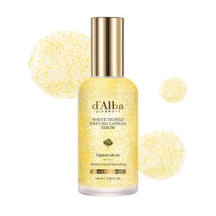 d'alba Piedmont White Truffle Oil Capsule Serum, täglicher Vita-Boost für strahlende Haut, doppelte Vitaminformel, koreanische Hautpflege (100 ml)