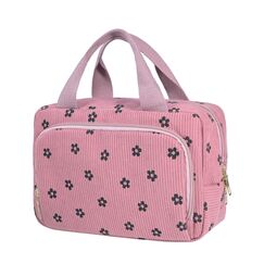 Funtlend Kulturtasche Damen Cord Kosmetiktasche kulturbeutel Kosmetik Tasche Reise Kulturbeutel Waschtasche für Travel Mädchen