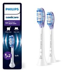 Philips Sonicare G3 Premium Gum Care Original Bürstenköpfe, Weiß, 2er-Pack, HX9052/87