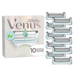 Gillette Venus Damen Rasierklingen — 10 ORIGINAL Ersatzklingen für Damen Nassrasierer, Damenrasierer für den Intimbereich — Kompatibel mit Venus Intimrasierer