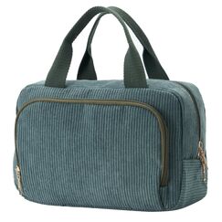 Funtlend Kulturtasche Damen Cord Kosmetiktasche kulturbeutel Kosmetik Tasche Reise Kulturbeutel Waschtasche für Travel Mädchen