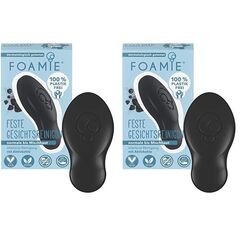 Foamie Feste Gesichtsreinigung Unreine Haut mit Klärender Aktivkohle & Teebaumöl, Gesichtspflege mit Peeling-Effekt, Gesichtspeeling 100% Vegan, Plastikfrei, 60g (Packung mit 2)
