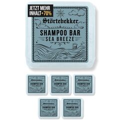 Störtebekker® Premium Shampoo Bar Sea Breeze (6x) - Festes Shampoo Herren & Damen - 3in1 Duschseife Männer für Haare, Kopfhaut & Bart - Feuchtigkeitsshampoo - vegan, handgefertigt - 6x100g