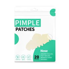 Pimple Patches Hydrokolloid Unsichtbare Pickel Patch mit Teebaumöl Tag und Nacht Verwenden Pimple Patch Akne Patches Wasserdichte Atmungsaktive Acne Patch Pflaster (20 Stück, Nase)