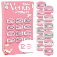 Gillette Venus ComfortGlide Spa Breeze Damenrasierklingen, 12 Ersatzklingen für Damenrasierer