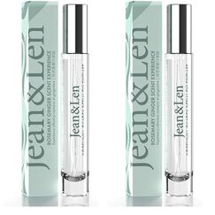 Jean & Len Scent Experience Rosemary & Ginger, Eau de Toilette mit Rosmarin & Ingwer Duft, praktisches mini parfum, ideal für unterwegs, hochwertiger Glas Flacon, 10 ml (Packung mit 2)