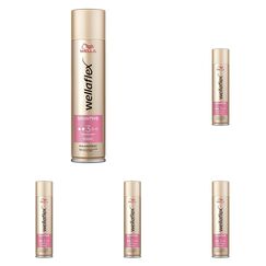 Wellaflex Sensitive Haarspray für Frauen | Bis zu 48 Std. starker Halt | Parfümfrei | Sanft zur Kopfhaut, dermatologisch getestet | Vegane Formel | Haltegrad 3 | 250ml (Packung mit 5)