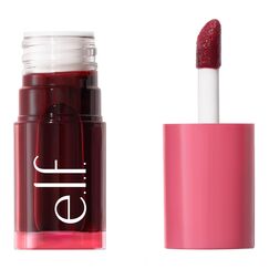 e.l.f. Sheer For It Blush Tint, vielseitiger Lippen- und Wangen-Tint, für einen natürlichen, langanhaltenden Farbkick, vegan und tierversuchsfrei, Left On Red