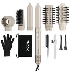 7MAGIC 6 in 1 Airstyler, Hairstyler, Lockenstab Auto-Wrap, Stylen Sie Beach Wave, Ionen Föhn, Professioneller Rundbürstenföhn,Glätteisen, für Besondere Anlässe, Reisen