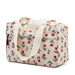 Jiliyote Groß Kosmetiktasche Cord Kulturtasche Gross Damen Kulturbeutel Kord Reise Waschtasche Damen Kosmetikbeutel für Travel Mädchen