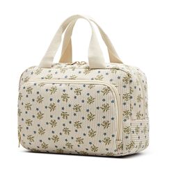 Funtlend Kulturtasche Damen Cord Kosmetiktasche kulturbeutel Kosmetik Tasche Reise Kulturbeutel Waschtasche für Travel Mädchen