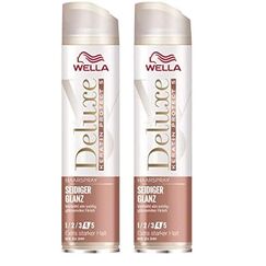 Wella Deluxe Seidiger Glanz Haarspray – Styling Spray für natürlich glänzendes Haar – mit 5-Fach Keratin-Schutzkomplex und UV-Schutz – 250 ml (Packung mit 2)