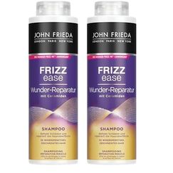 John Frieda Wunder Reparatur Shampoo - Vorteilsgröße: 500 ml - Frizz Ease Serie - Haartyp: widerspenstig, geschädigt, strapaziert - Kabinettgröße (Packung mit 2)