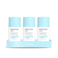 Biotherm Deo Pure Roll-On, 48 H Antitranspirant, wirksamer Schutz vor Schweißgeruch, Deo-Stick für empfindliche Haut und alle Hauttypen, wirkt pflegend und beruhigend, 75 ml (Packung mit 3)