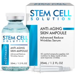 Stammzellen Serum für das Gesicht, Anti-Aging Microneedling Serum, Mildert Hautfalten und Mattheit, Verleiht der Haut neue Ausstrahlung, für alle Hauttypen geeignet, 35 ml