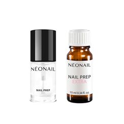 NÉONAIL Nail Prep 7,2 ml & Nail Prep Extra 10 ml Set – Nagelentfetter & Dehydrator für Gelnägel & UV-Maniküre – Für perfekte Haftung & längere Haltbarkeit