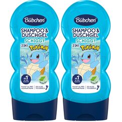 Bübchen Shampoo & Duschgel für Kinder, Pokémon Schiggy Edition, 230 ml (Packung mit 2)