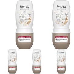 Lavera Deo Roll-on NATURAL & MILD 48 h - vegan - Naturkosmetik - Bio-Hafer & Natürliche Mineralien - ohne Aluminium - Zuverlässiger Schutz und ein dezenter Duft - 48 Stunden Deo Schutz - 50 ml