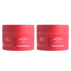 Wella Professionals Invigo Color Brilliance Mask fine – professionelle Haarmaske für feines, gefärbtes Haar – farbschützende Haarkur mit Vitamin E und Antioxidanzien – 2er Pack (je 150 ml)