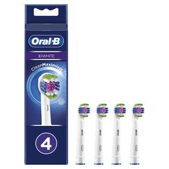 Oral-B 3D White, b眉rsten f眉r elektrische Zahnb眉rste mit CleanMaximiser-Technologie, 4 St眉ck.