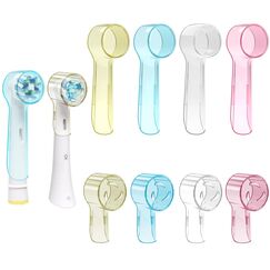 seplouis Elektrische Zahnbürstenkopfabdeckung für Oral-B & iO Elektrische Zahnbürstenköpfe, Mehrfarbig, 8er/Pack