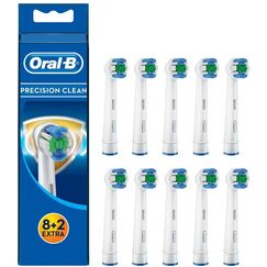 Braun Oral-B 4210201207498 Precision Clean Aufsteckbürsten Mit Bakterienschutz, Verhindert Bakterielles Wachstum Auf Den Borsten, 10 Stück