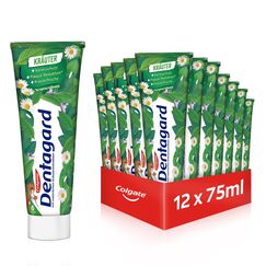 Dentagard Zahnpasta Original 12x75 ml – Zahnreinigung beseitigt Plaque, stärkt das Zahnfleisch und bekämpft Karies – erfrischender Geschmack mit Naturkräuter-Extrakten