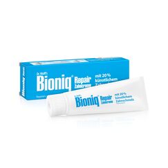 Bioniq® Repair-Zahncreme - 1 x 75 ml - reparierende Zahnpasta mit künstlichem Zahnschmelz, ohne Fluorid