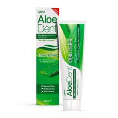 AloeDent Triple Action Aloe Vera Fluoride-frei Zahnpasta, 3er Pack (3 x 100 ml)