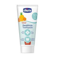 Chicco Zahnpasta für Kinder Alle, geringe Schleifkraft, mit Betain und Vitamin E, gegen die Kariesbildung und entfernt Plaque, 12+ Monate - 50 ml